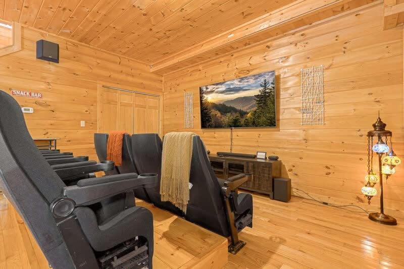 蓋特林堡Movie Theater Hot Tub View Mountain Escape别墅 外观 照片